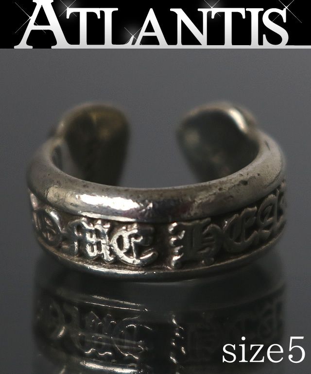 CHROME HEARTS 新宿店 クロムハーツ スモール スクロールラベル リング 指輪 メンズ SV925 約5号 31049