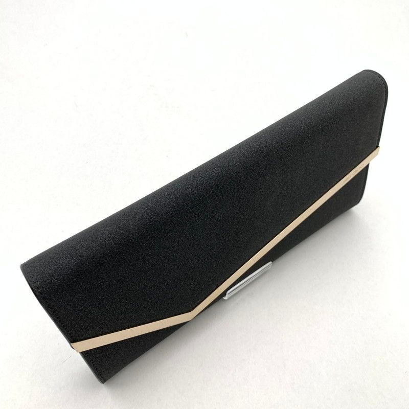 【極美品】　ジミーチュウ　クラッチバッグ　パーティーバッグ　ブラック 中古品】 JIMMY CHOO ジミーチュウ EMMIE CLUTCH BAG クラッチバッグ
