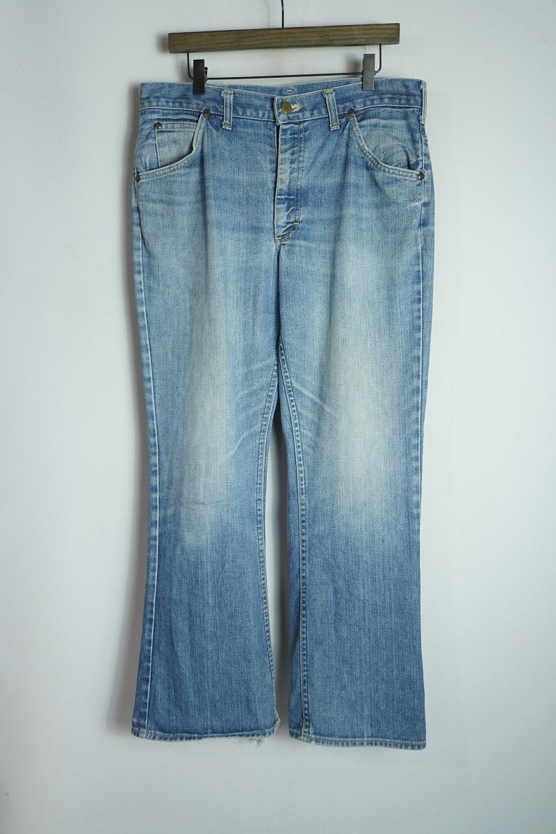 70S 80S Lee リー ブーツ カット デニム パンツ ジーンズ ジーパン ジップ TALON42 ビンテージ インディゴ 青 3137Q★4