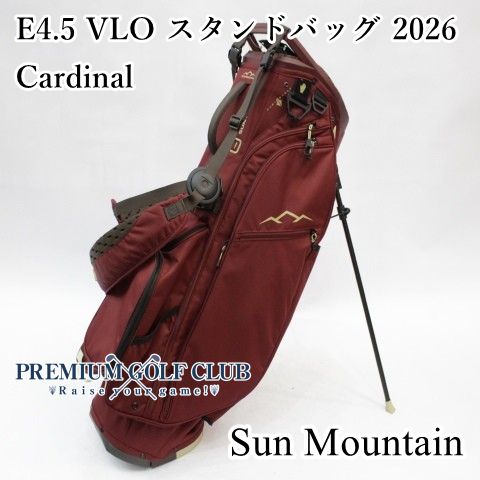 新品 サンマウンテン SUN MOUNTAIN E4.5 VLO スタンドバッグ 2026 カージナルレッド 14分割口 USモデル！ [2456]