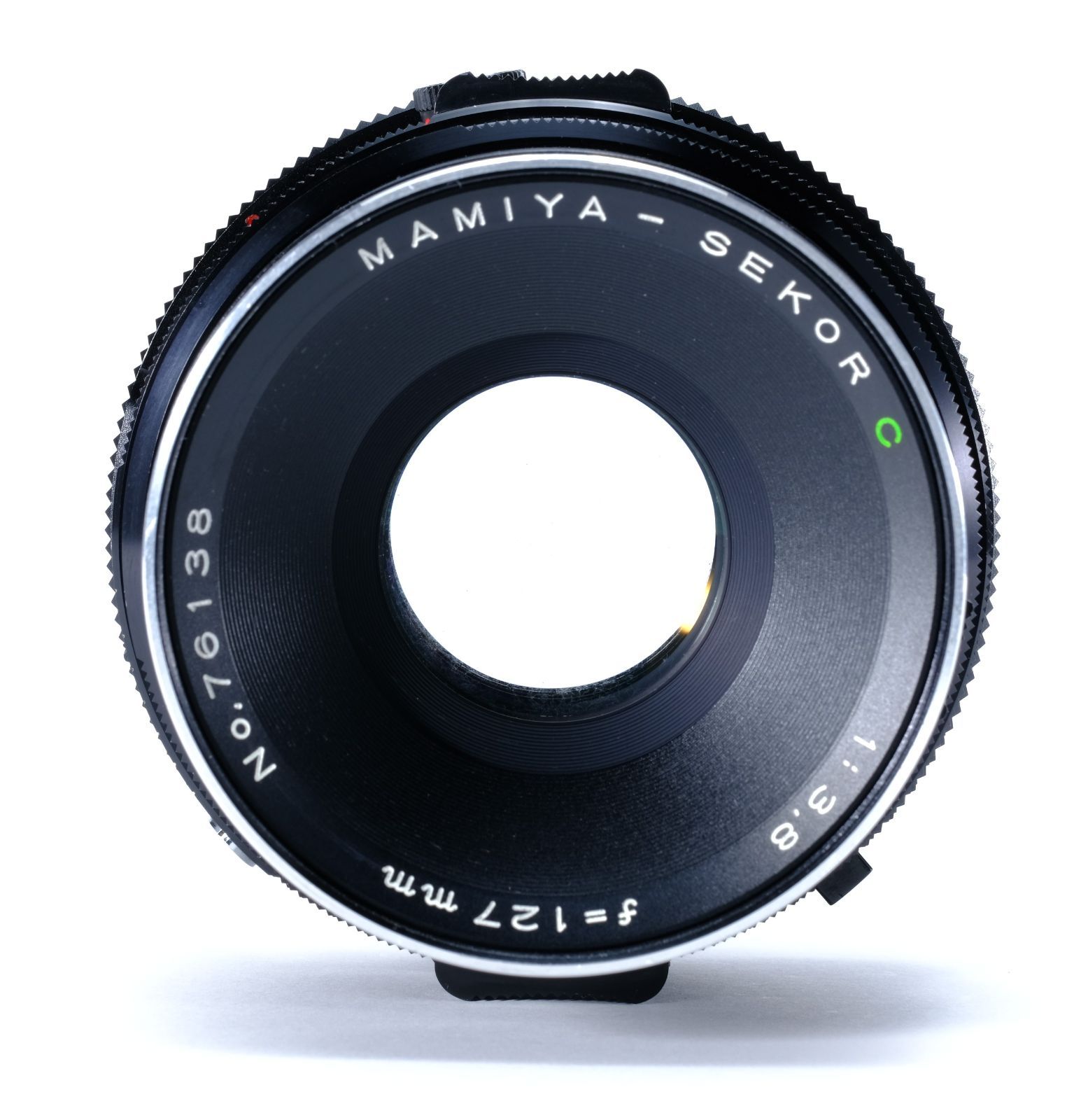 Mamiya マミヤ Sekor C 127mm F3.8 + 純正前後キャップ & ラバーフード