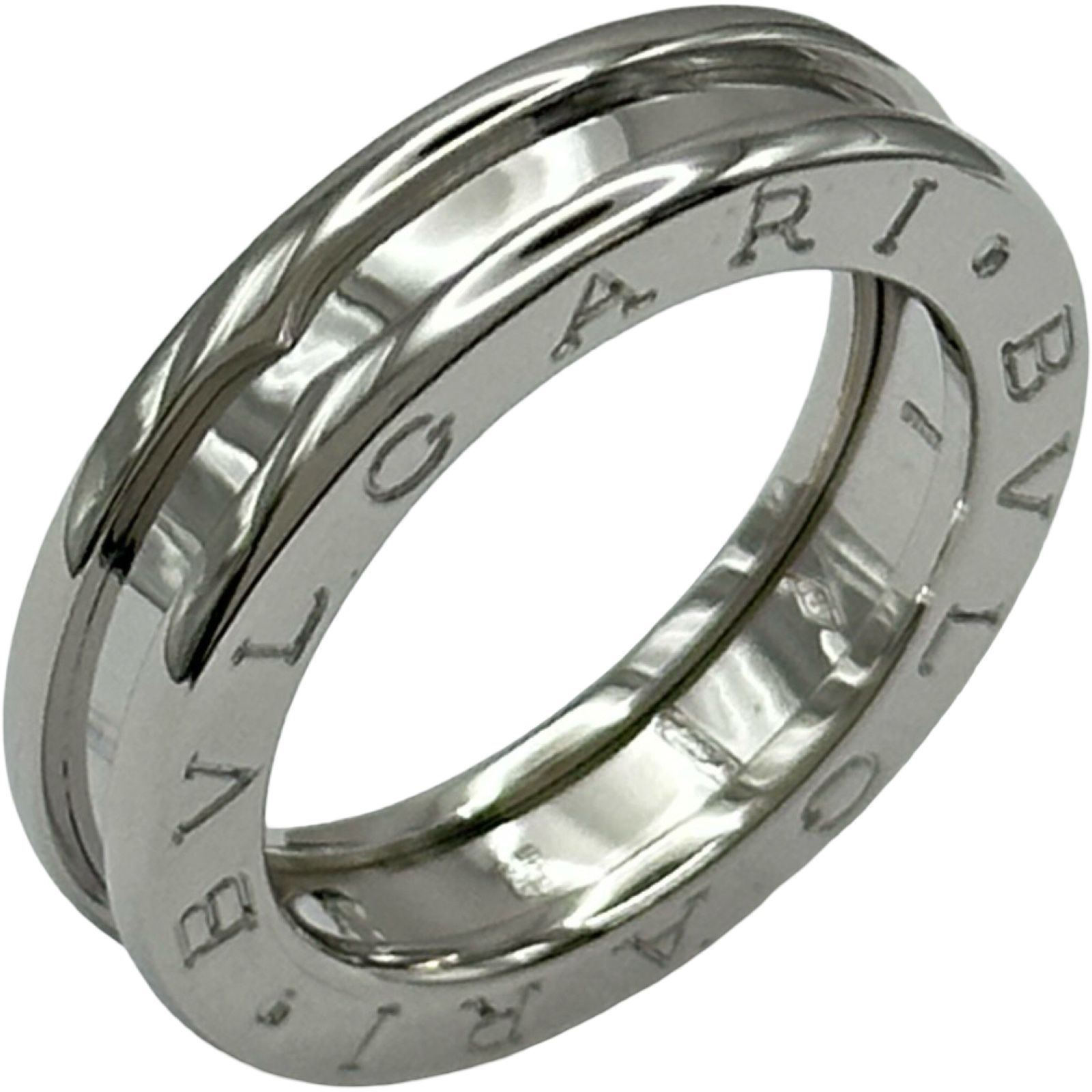 ブルガリ BVLGARI ビーゼロワンリング1バンド(XS) ホワイトゴールド 