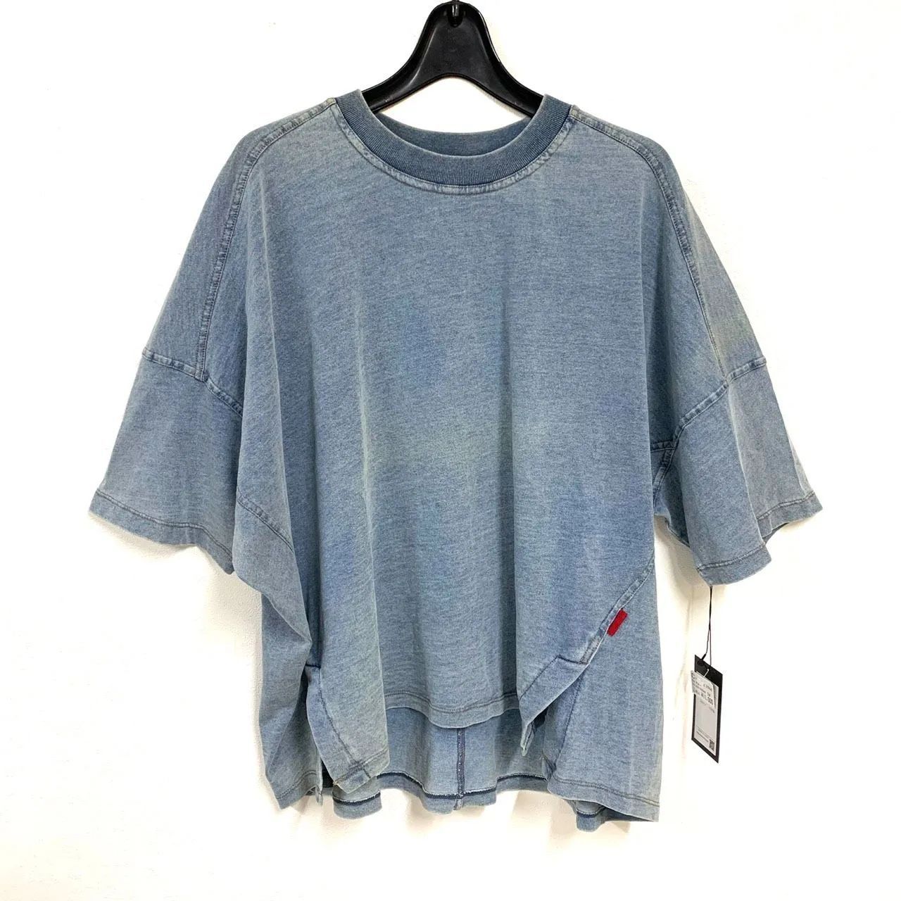 スコットクラブ購入 デザイン デニム トップス SCOT CLUB】スコットクラブ/デニム調ドロップショルダーワイドTシャツ