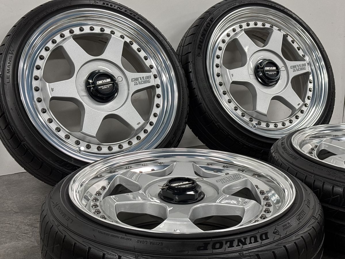 美品】シェブロンレーシング S1C 16in 6.5J +39 6J +45 PCD100