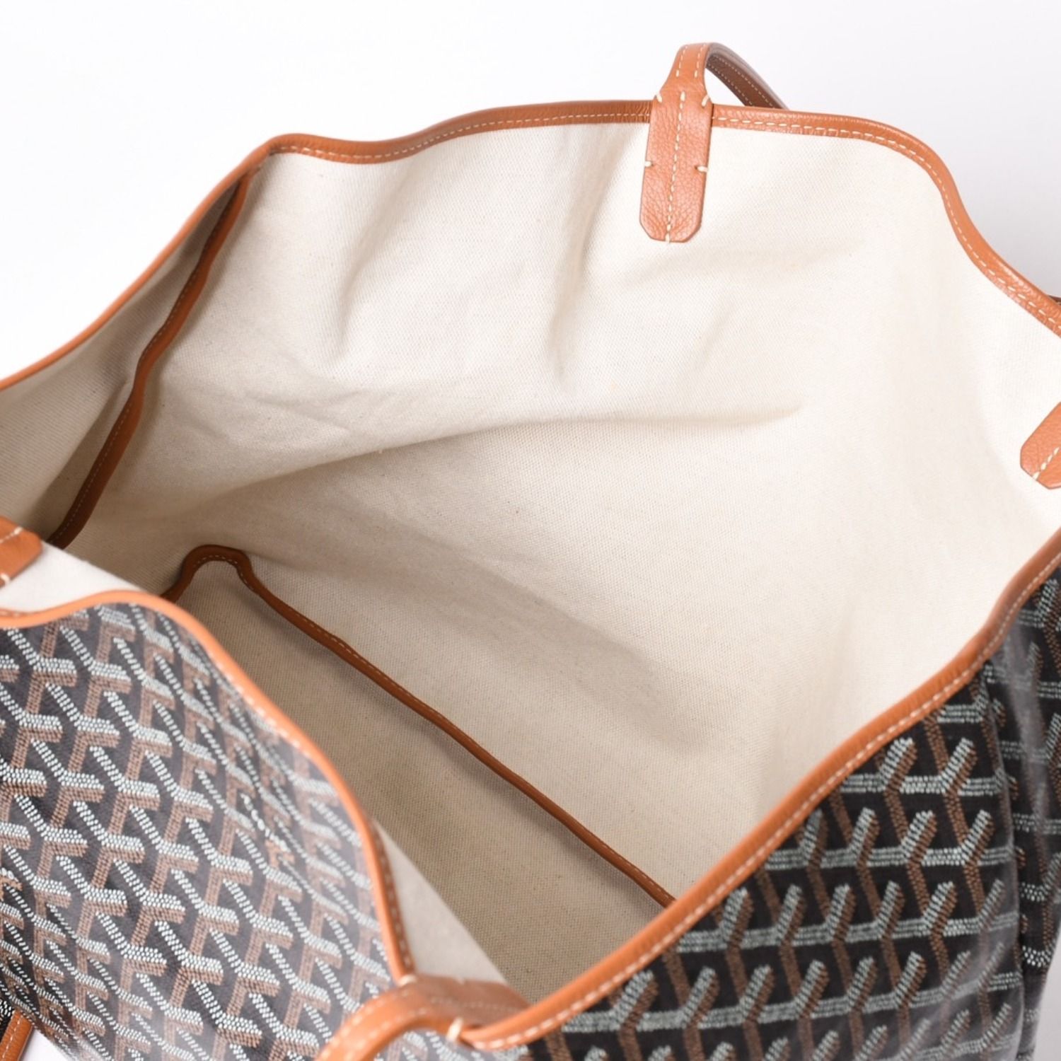極美品 GOYARD ゴヤール SAINT LOUIS GM サンルイGM ブラウン トート 