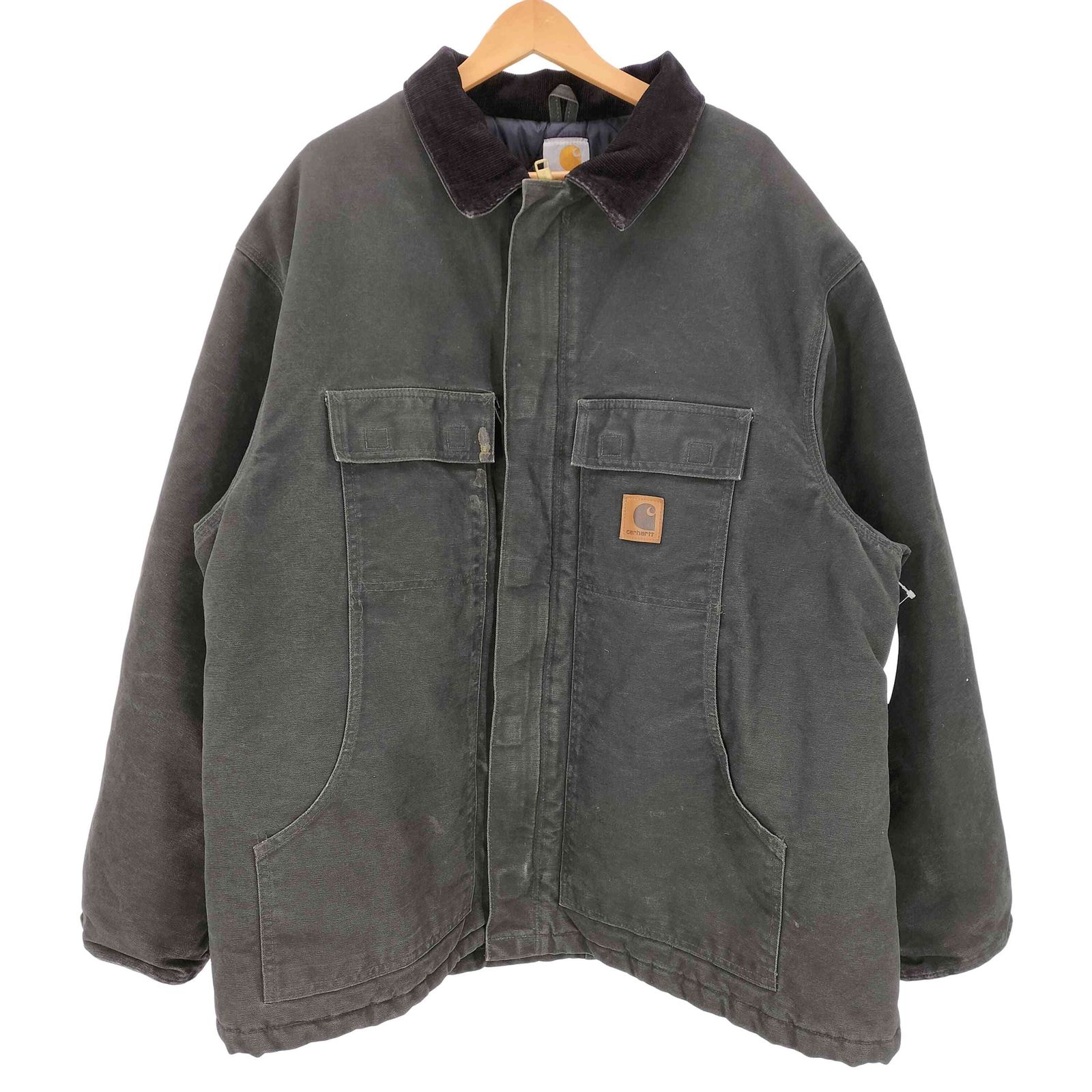 カーハート Carhartt 00S トラディショナル ジャケット モスグリーン バック ペイント カスタム メンズ 2XL
