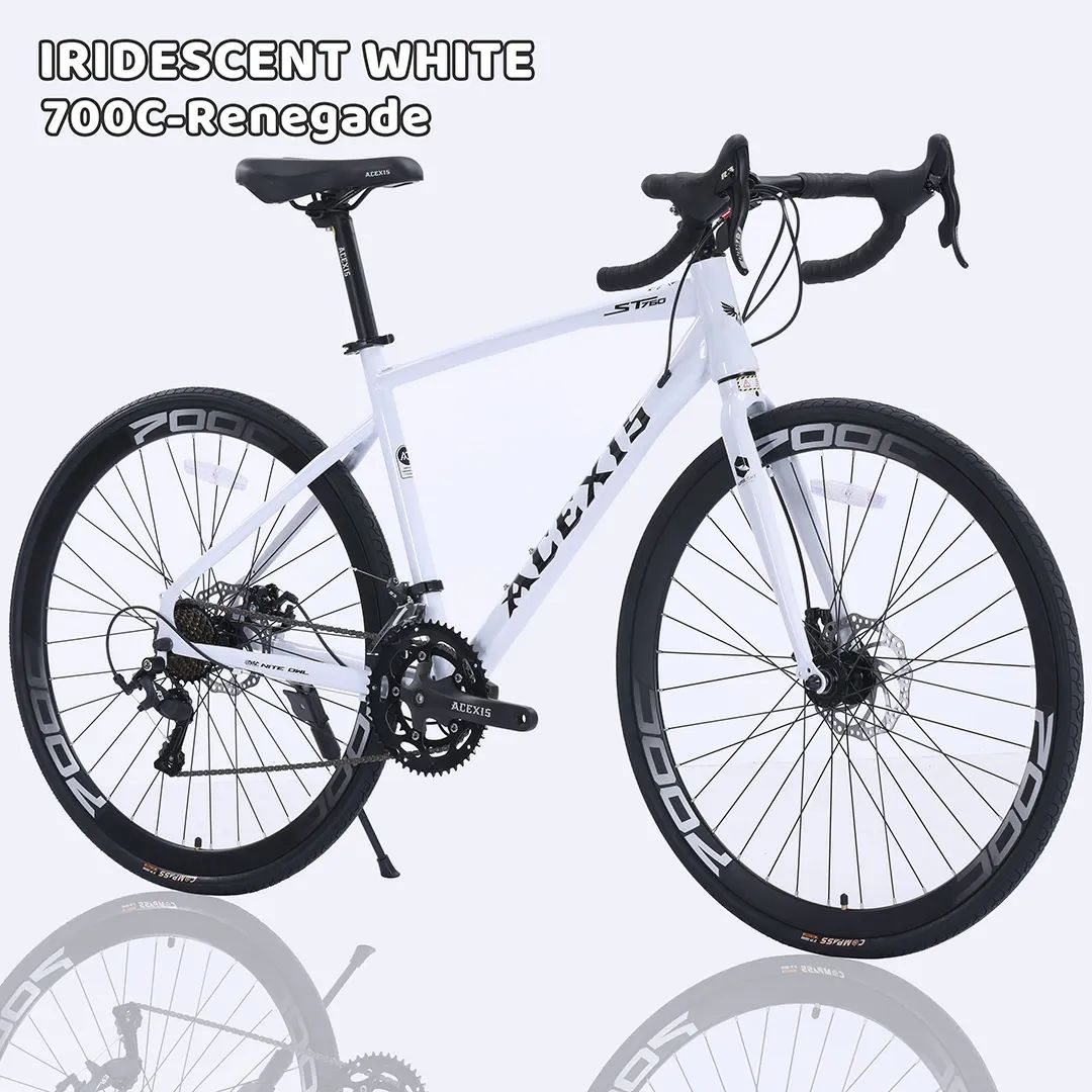 DIENAロードバイク SHIMANO 16段変速 ホワイト ACEXIS（エースシス） RENEGADE（レネゲート） イリデセント ホワイト