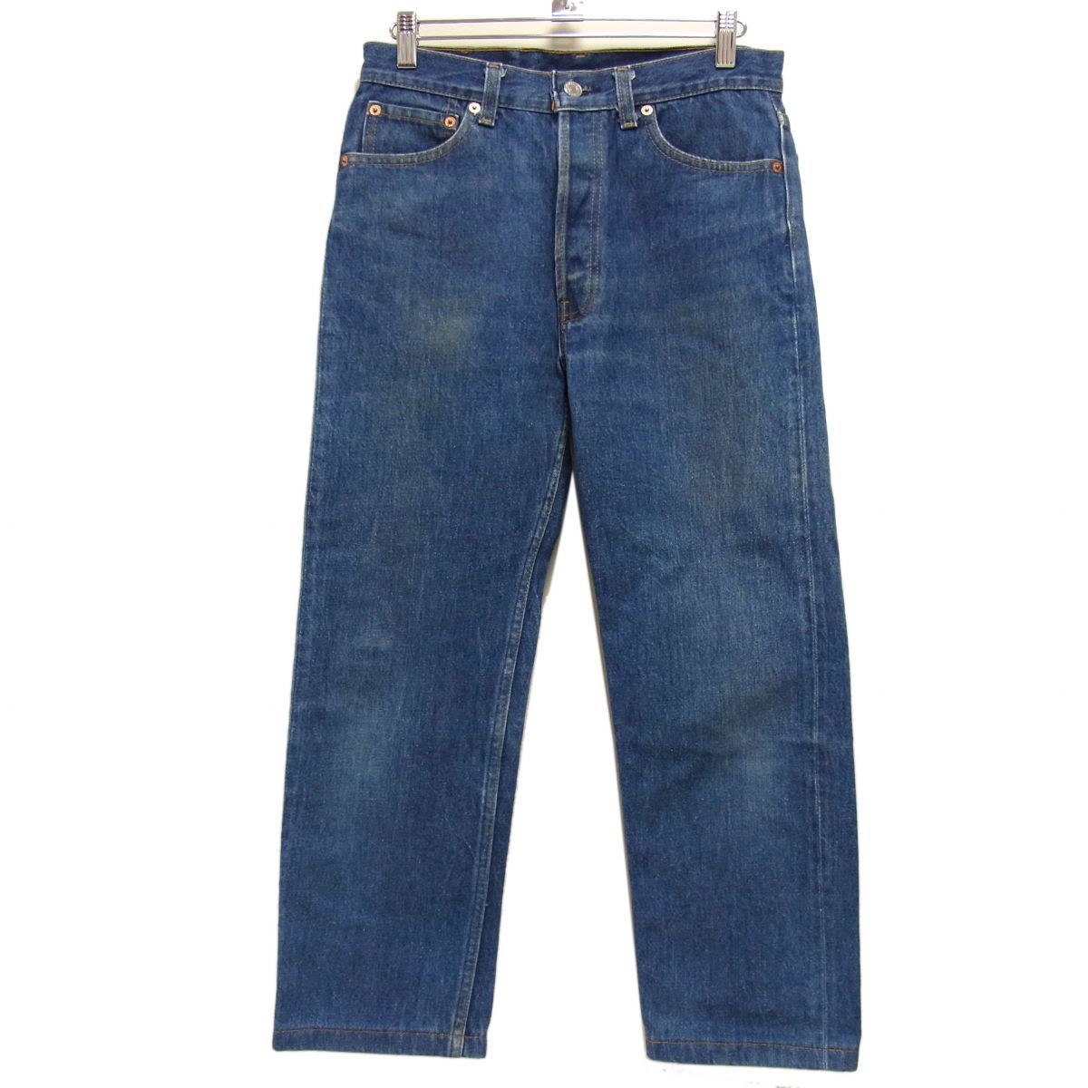 希少 90s USA製☆Levi's 501XX W30 刻印552 サンアンジェロ工場 赤文字パッチ 米国製 濃紺 良色落ち ヴィンテージ リーバイス