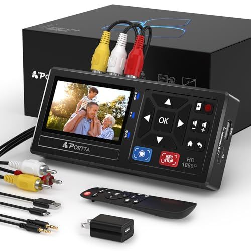 【新品】Portta ビデオキャプチャー VHSデータ化 ビデオ ビデオデジタル機 デジタル保存 ビデオテープ テープダビング モ ミニエディション - ビデオレコーダー VHS テープ AV RCA Hi8 ビデオカメラ DVD ゲームシス 8c7fc7ff
