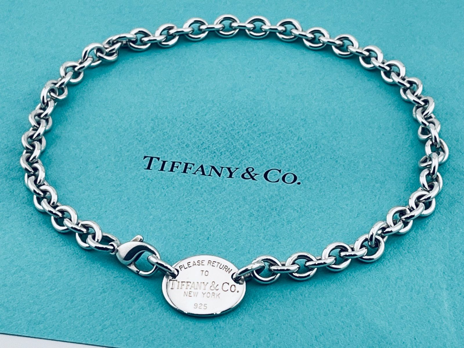 a257 Tiffany&Co. ティファニー リターントゥ オーバルタグ プレート ネックレス シルバー 925