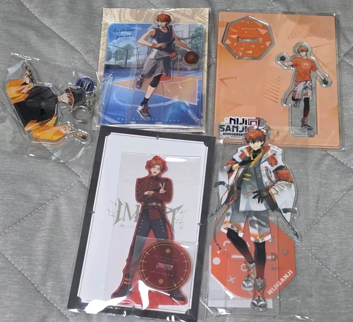 まとめ) にじさんじ 3SKM 北見 結 -YOU- アークス アクリル キーホルダー スタンド グッズ
