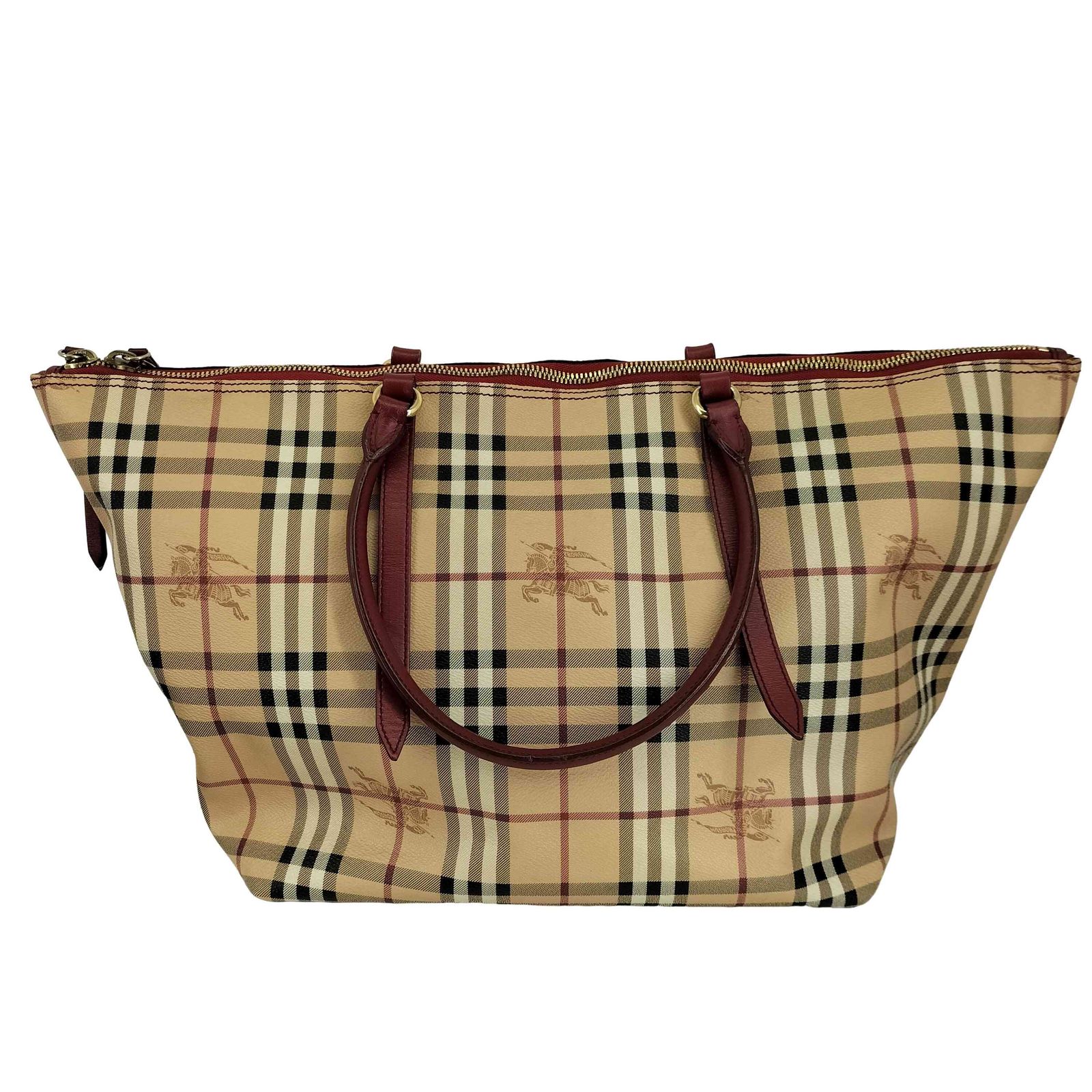 バーバリー BURBERRY ノバチェック レザートートバッグ レディース 表記無