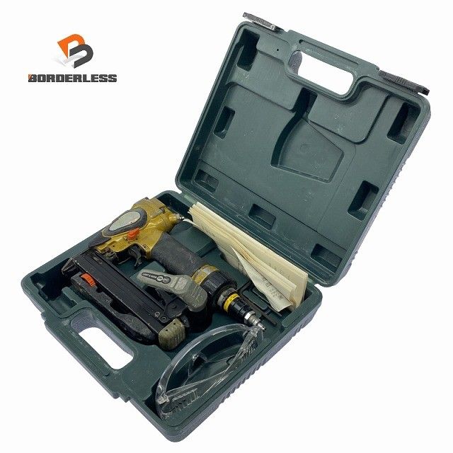 ☆中古品☆HITACHI 日立工機 高圧 エアタッカー N2504HM 本体+ケース ステープル エアータッカー エア工具 エアー工具 エアツール128457