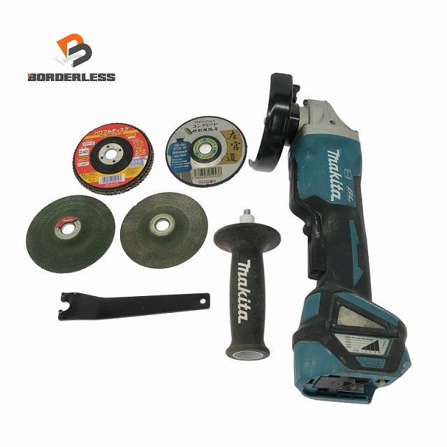 ☆中古品☆makita マキタ 18V 100mm 充電式ディスクグラインダー GA418D 砥石付き コードレス ディスクサンダー 研磨機 切断128480 13,275円