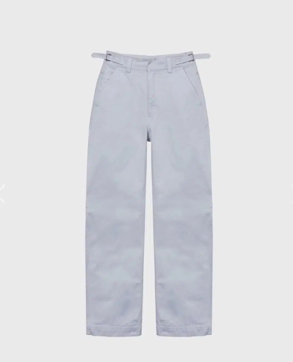 モノハ Cotton Dying Curve Pants Light Blue