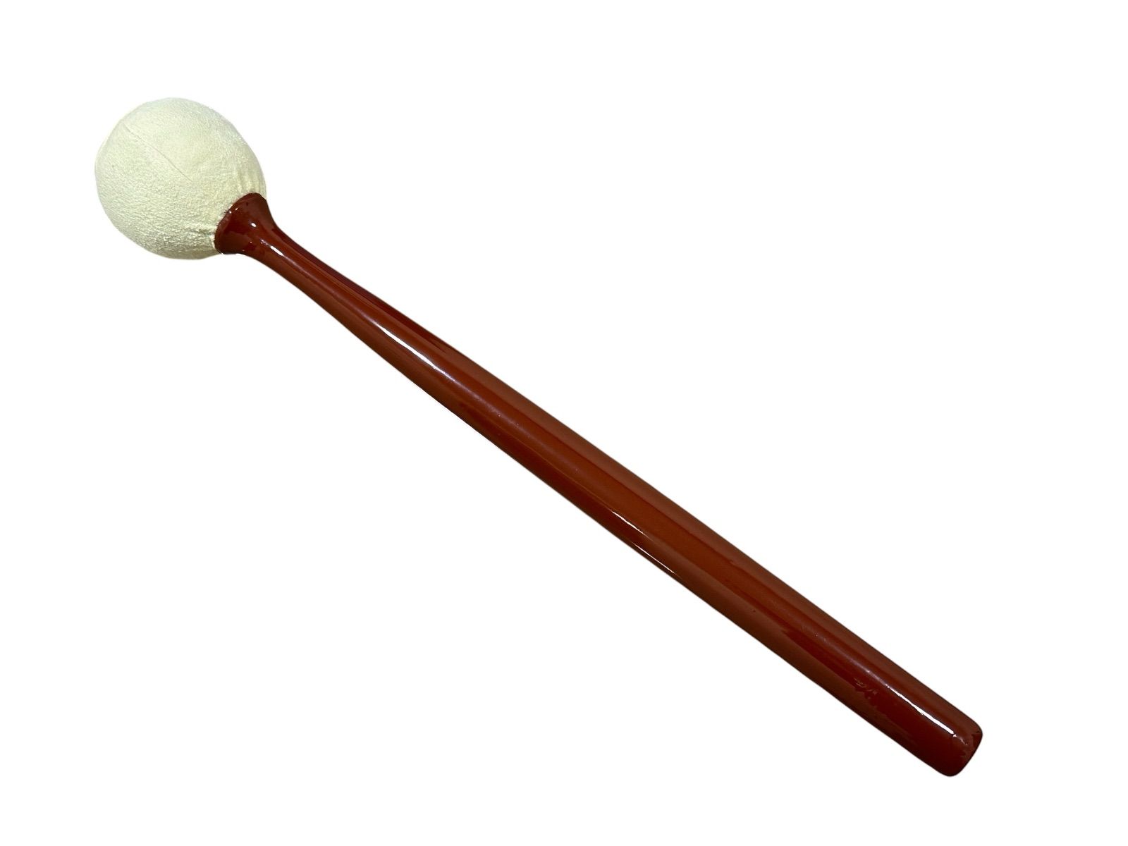 【アウトレット訳あり】木魚倍 皮巻 朱塗 11号
