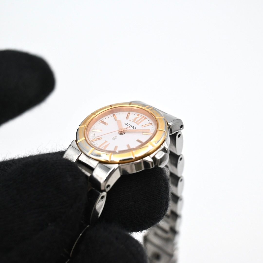 稼働/人気✨セイコー ルキア 腕時計 V111-0AC0 ローマン ソーラー 稼動品】SEIKO セイコー ルキア レディース 腕時計 V111-0AC0 ソーラー