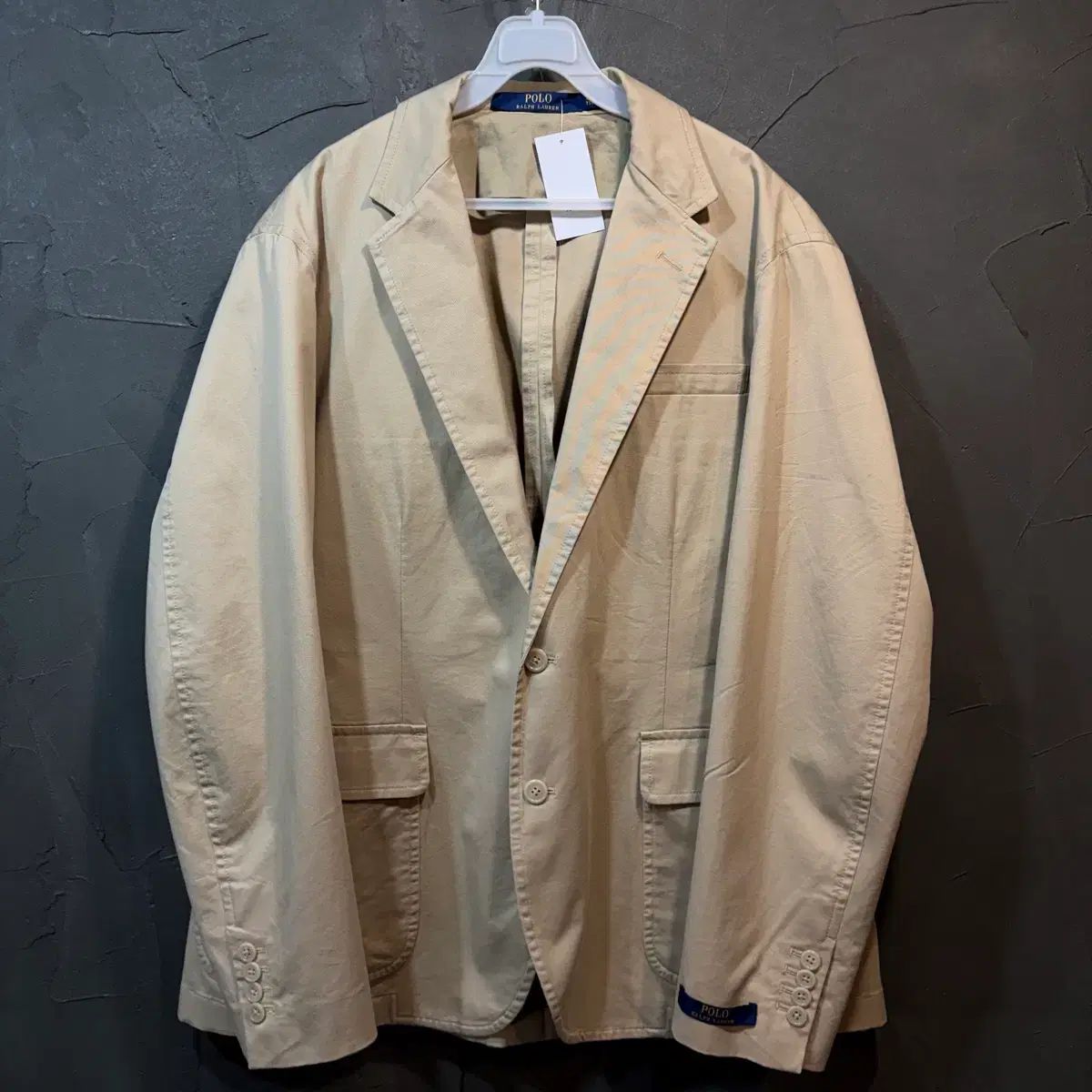 2XL POLO ポロ ラルフローレン ベージュ 2ボタン ブレーザー ジャケット