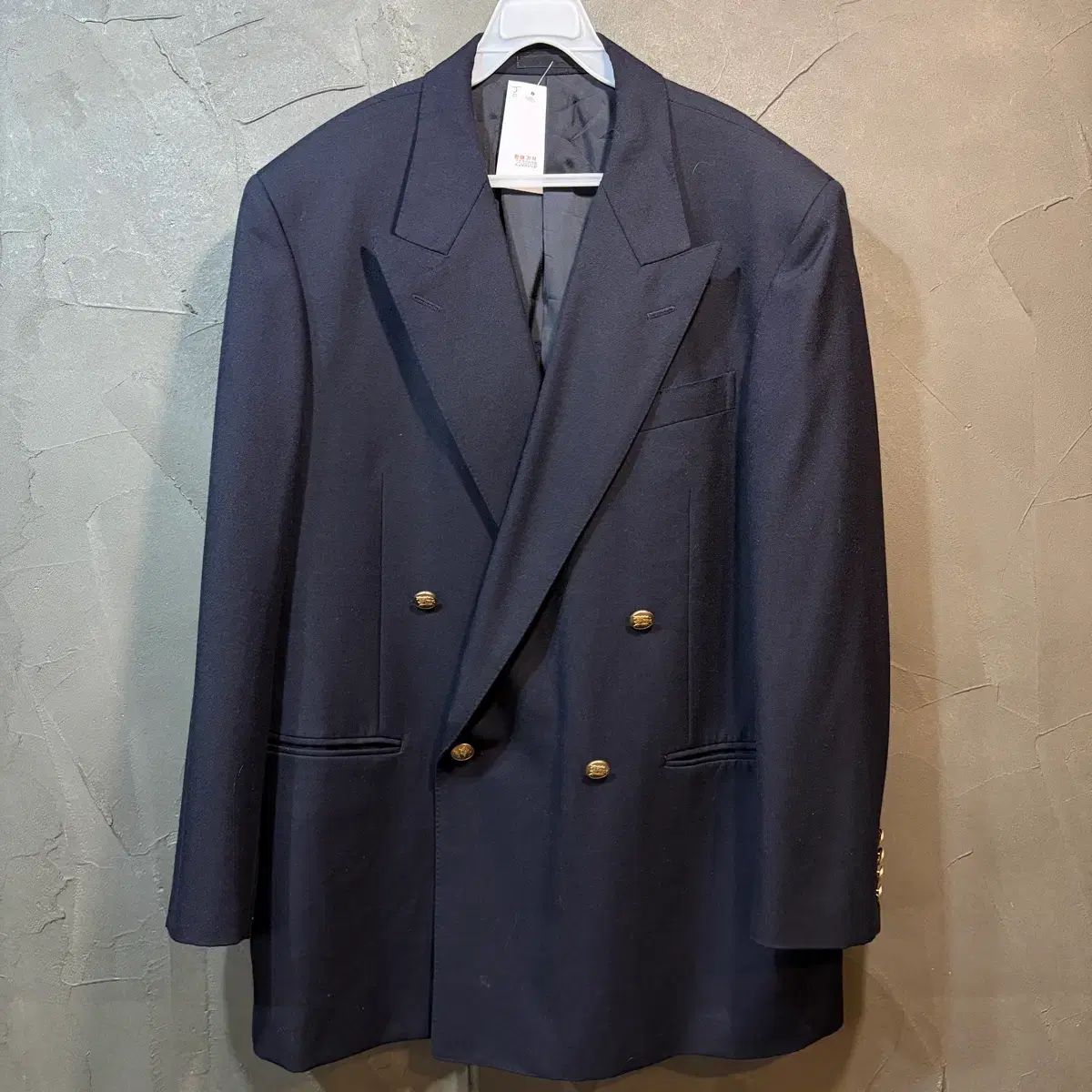 L バーバリー BURBERRY ゴールド ダブル ネイビー ブレザー ジャケット 28,559円