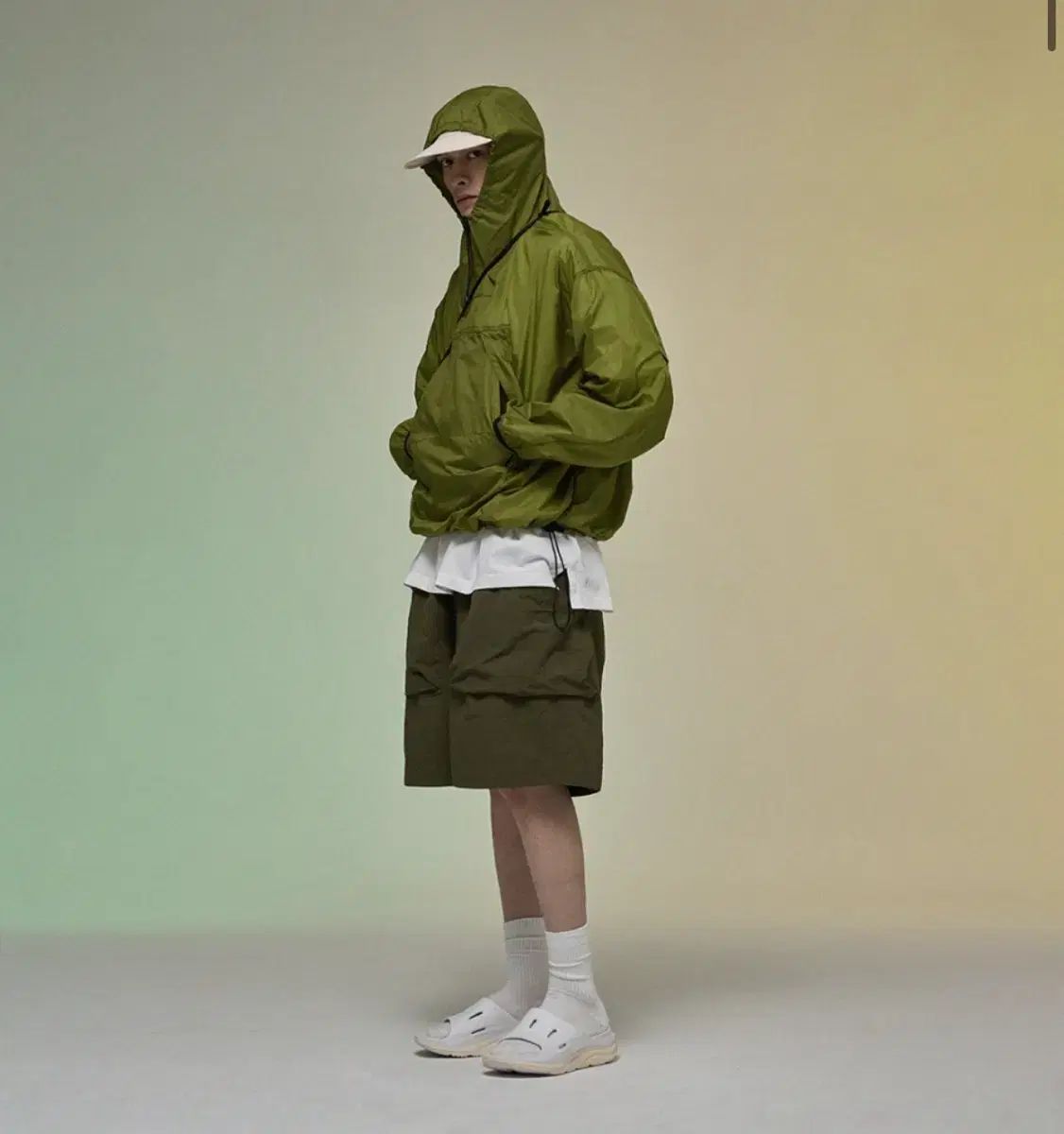 moif functional uniform 3サイズ ルミ ショーツ ナイロン ハーフパンツ