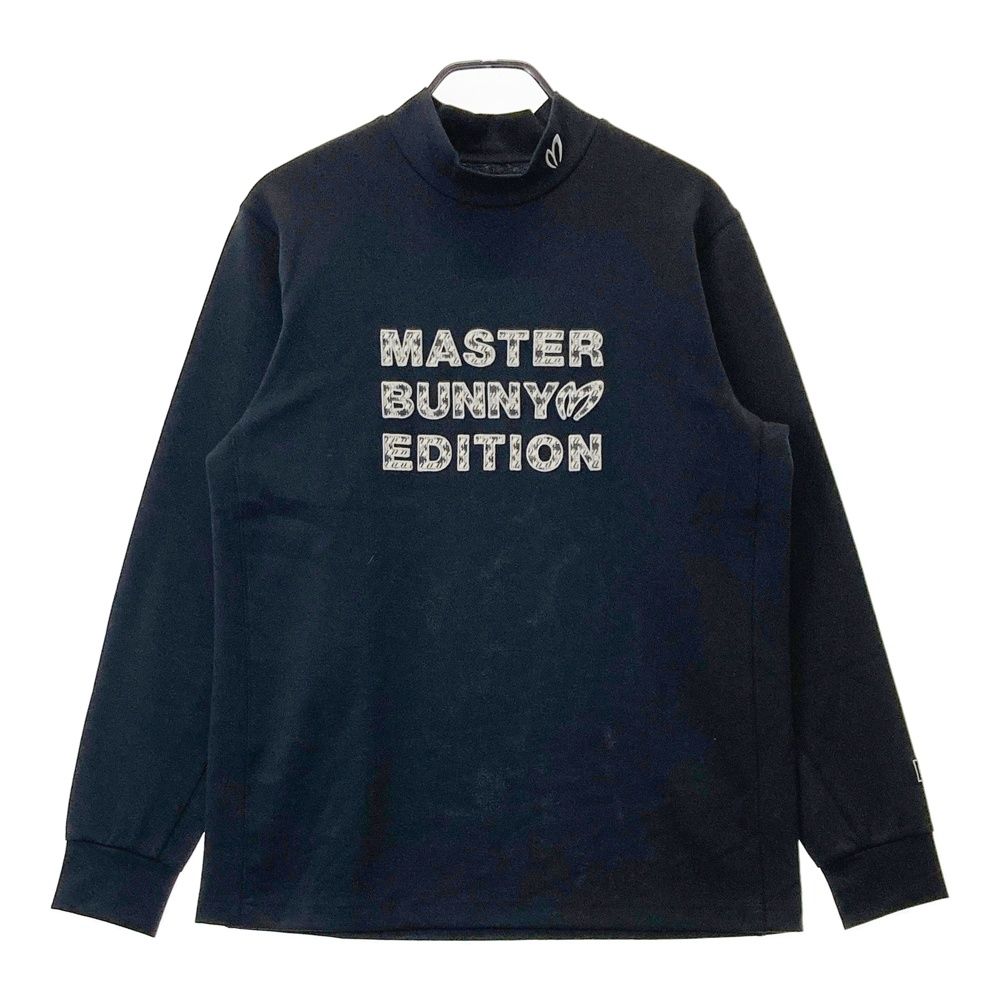 サイズ：5 MASTER BUNNY EDITION マスターバニーエディション 2025年 長袖ハイネックTシャツ ブラック系 [240101690425] ゴルフウェア メンズ ストスト