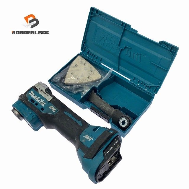 ☆中古品☆makita マキタ 18V 充電式マルチツール TM52D 本体＋ツールボックス付 コードレス バッテリー式 カットソー 切削機128557