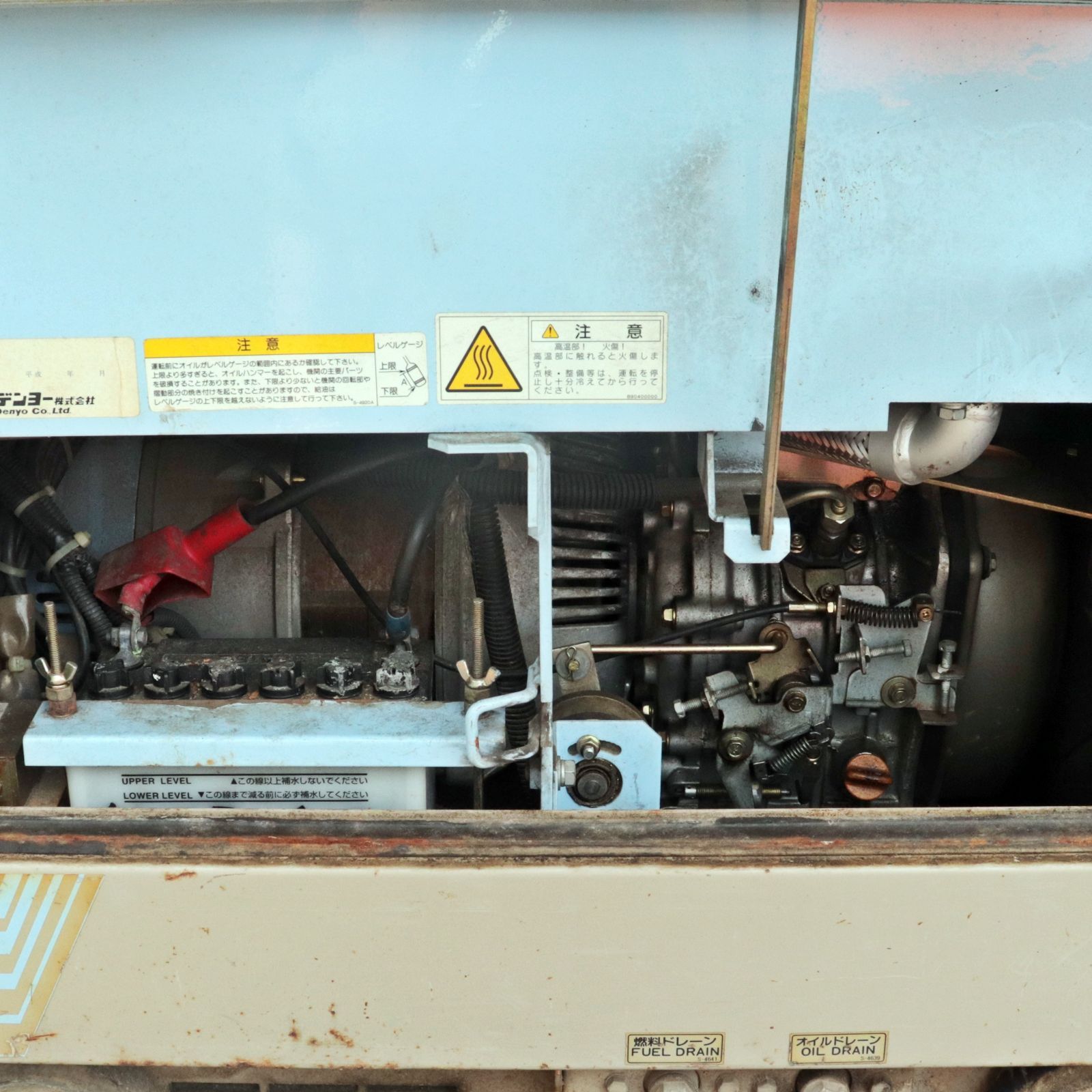 新潟発 デンヨー 防音型エンジン発電溶接機 TLW-180SSY ケーブル付き ウェルダー ディーゼル 動作確認済み スローダウンOK 中古 倉庫保管
