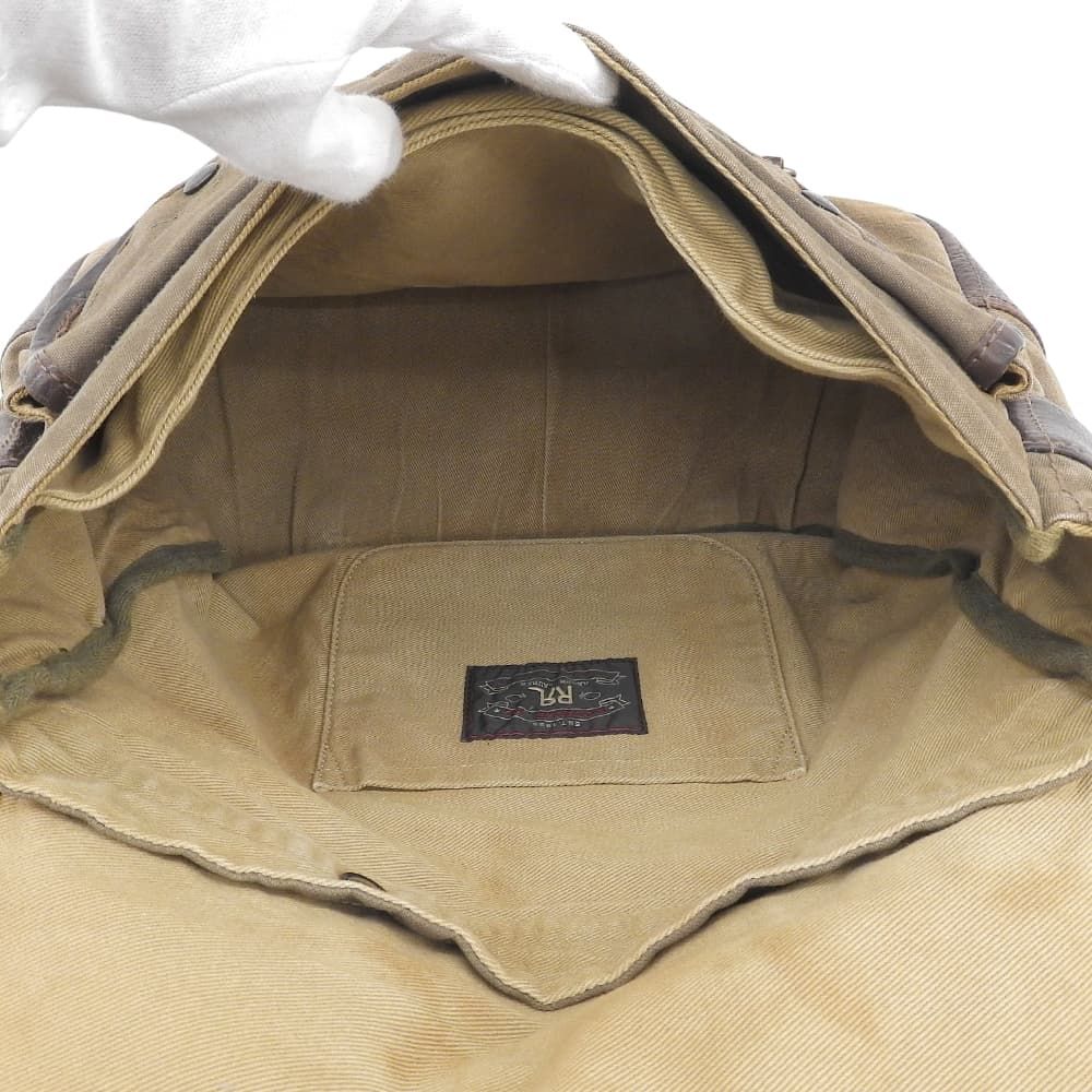 RRL ダブルアールエル キャンバス×レザー メッセンジャーバッグ