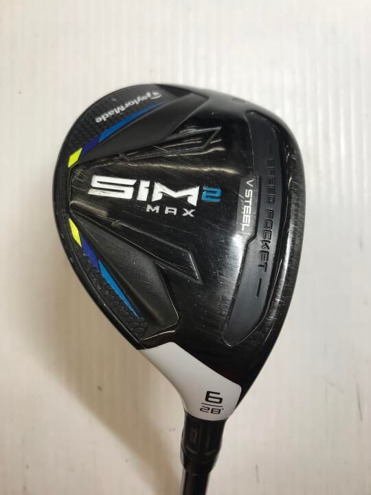 テーラーメイド　SIM MAX　28度　TENSEI BLUE TM60　Sフレックス　ユーティリティ　中古【最短即日発送】