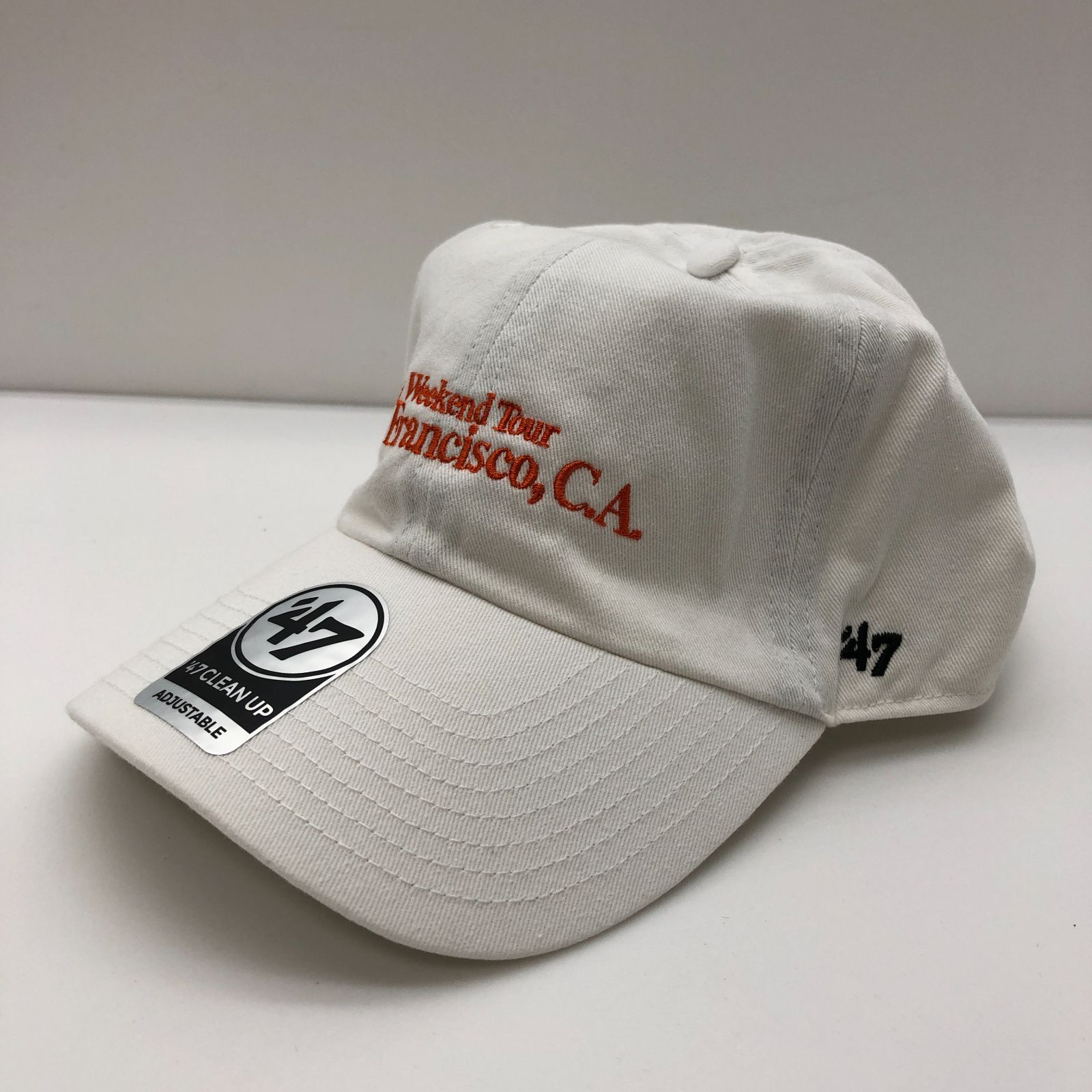 未使用品】WEEKEND×'47 ベースボールキャップ 帽子 ホワイト×オレンジ