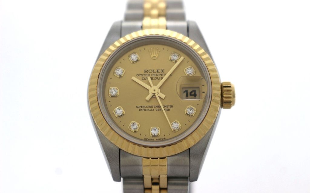 ROLEX ロレックス デイトジャスト 69173G ゴールド 10ポイントダイヤ K18イエローゴールド/ステンレススチール レディース 自動巻き 2148104057211 【200】【中古】