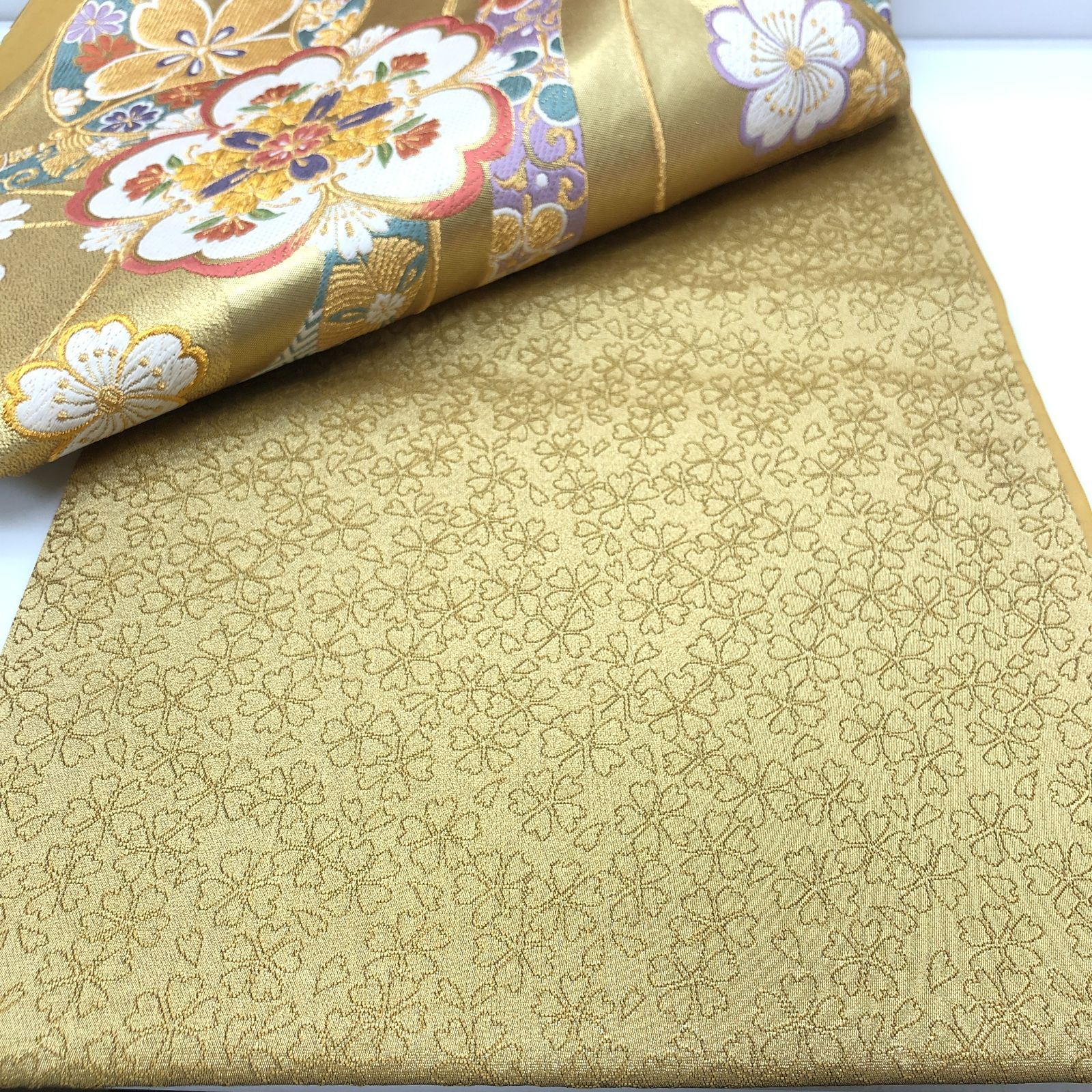 豪華 金彩 袋帯 花柄 古典柄 フォーマル 成人式 SGKY26-1818 - メルカリ
