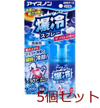 アイスノン 爆冷スプレー せっけんの香り 95mL 5個セット - メルカリ