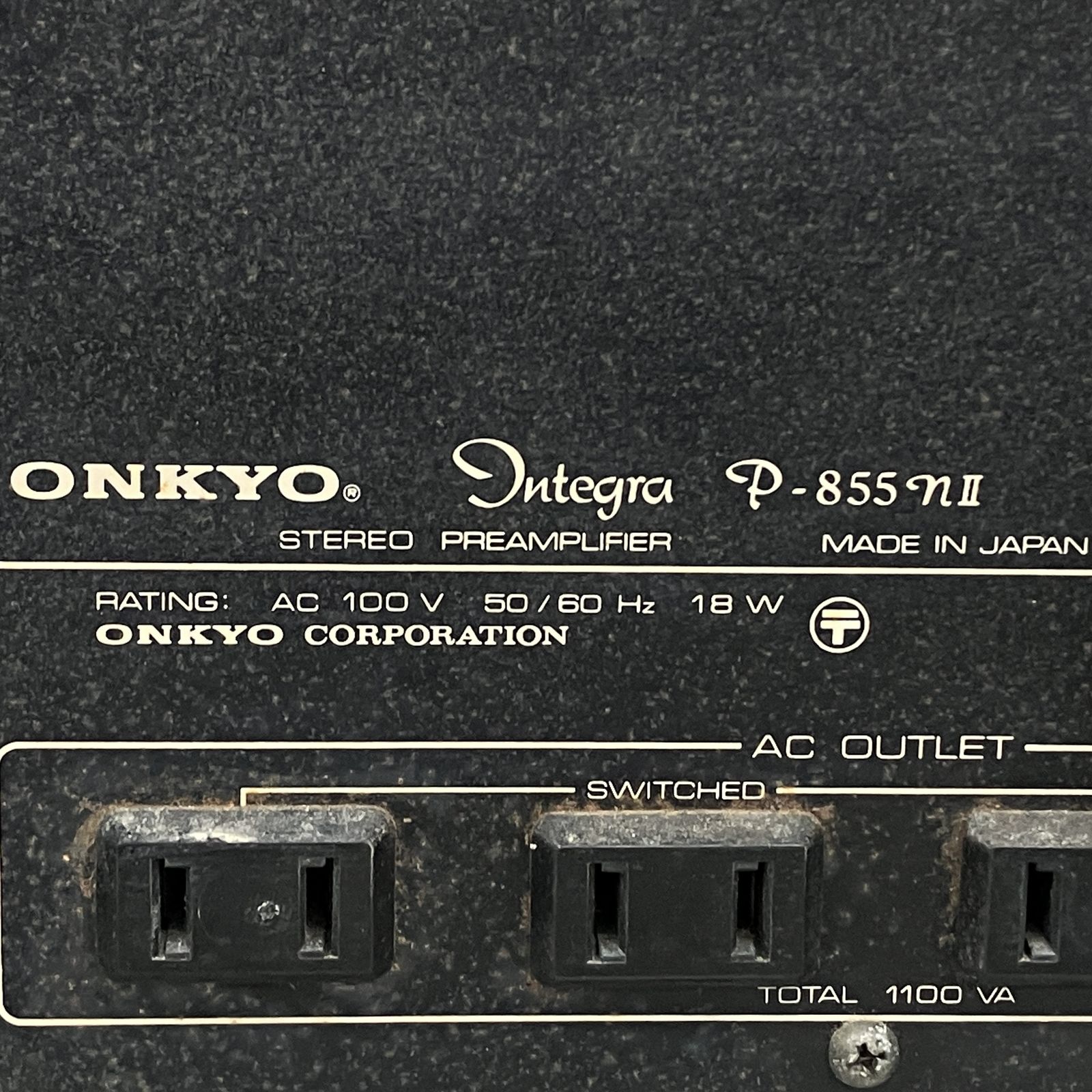 ONKYO Integra P-855nII プリアンプ ジャンク K11275312 ONKYO Integra P-855nII プリアンプ ジャンク K11275312