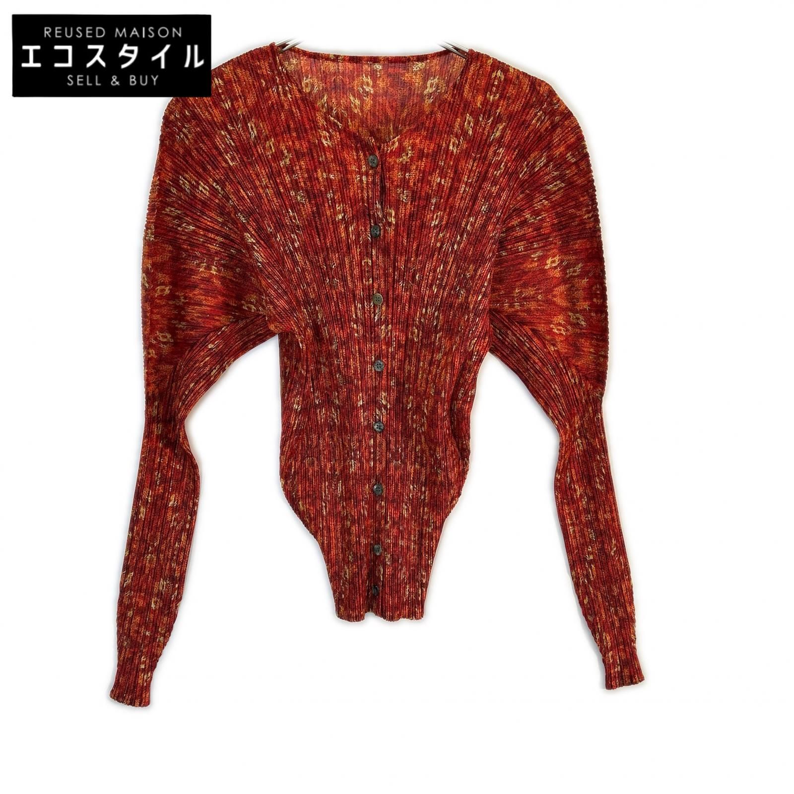 PLEATS PLEASE プリーツプリーズ PP14-JD484 レッド マーブル プリーツ
