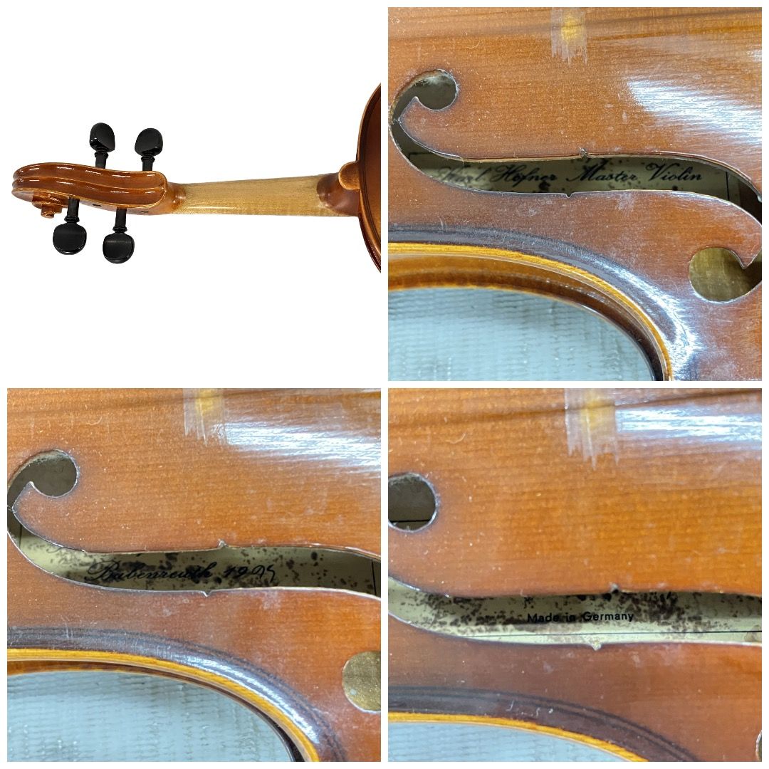 Karl Hofner Master Violin Bubenreuth 1995 バイオリン ケース 弓付き カールヘフナー ジャンク W11268240 Karl Hofner Master Violin Bubenreuth 1995 バイオリン ケース 弓付き カールヘフナー ジャンク W11268240