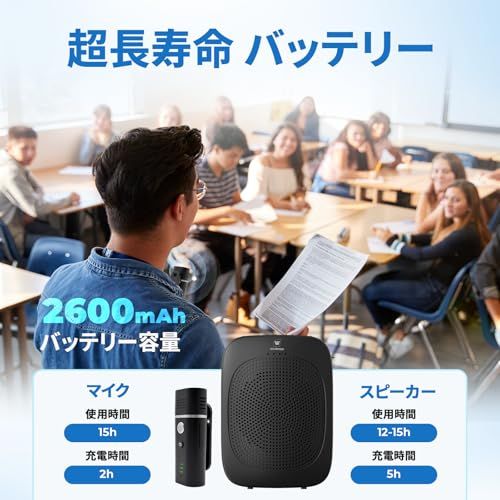 W Winbridge 15Ｗ 小型拡声器 ポータブル拡声器 ハンズフリースピーカー マイク付き PAシステム 拡声器 会議 教室 店頭販売 C006★m 296a4d3a