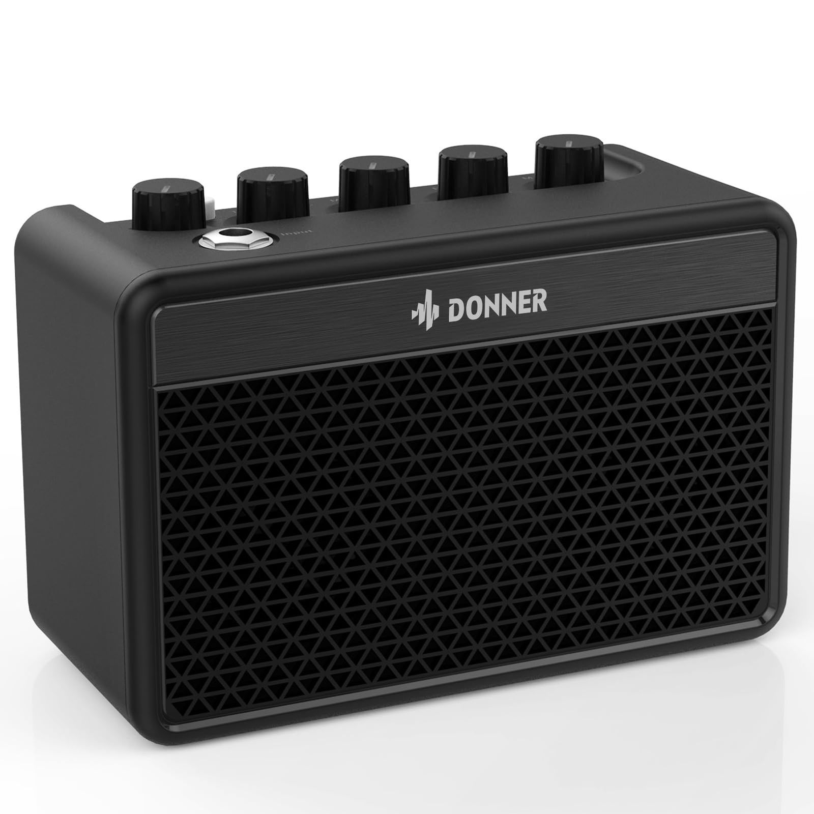 Donner ギターアンプ ミニ 5W 充電式 3バンドEQ搭載 卓上 コンパクト 軽量 自宅練習 Retro British tone DA-10★m b7b0a852