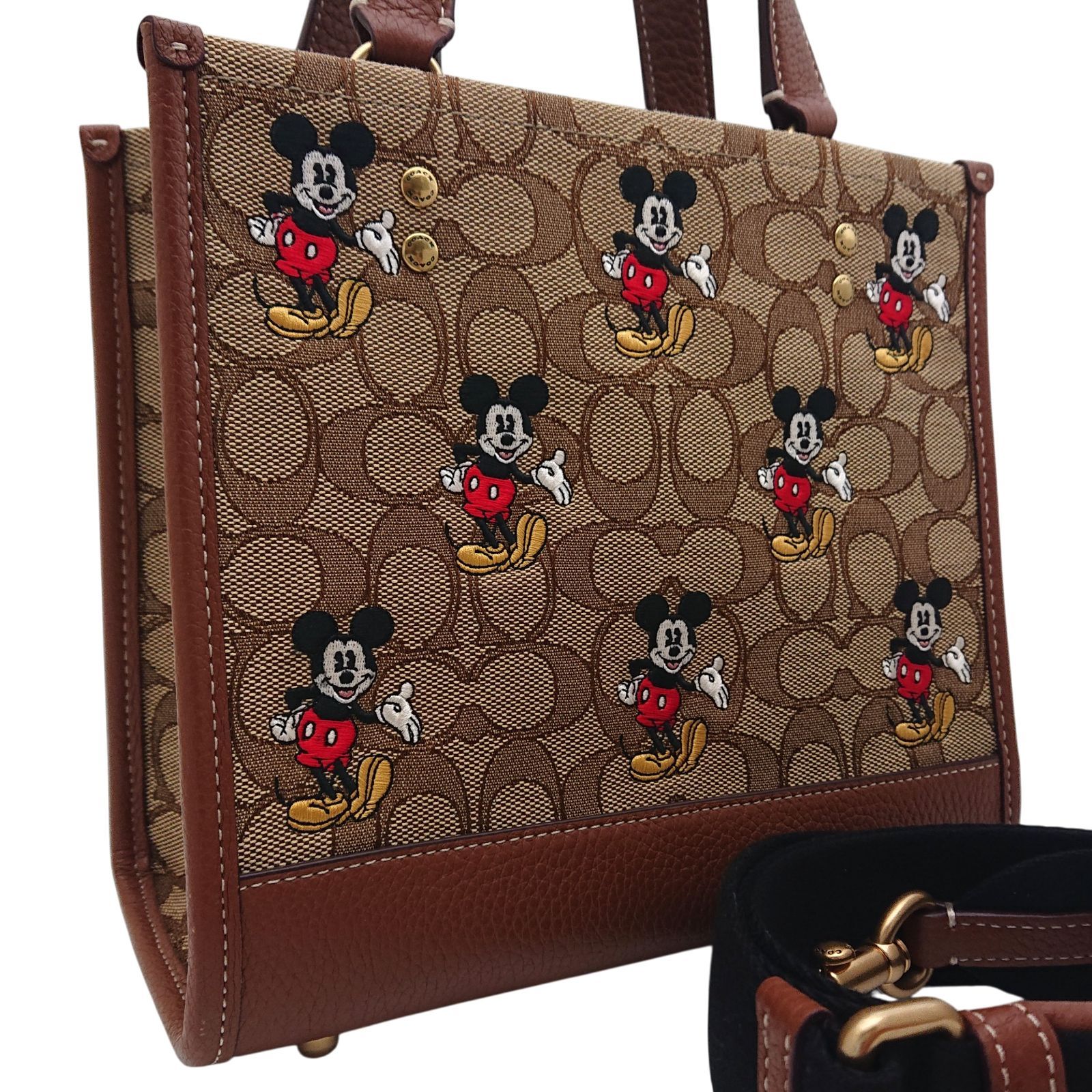 未使用級】限定コラボ DISNEY X COACH デンプシー トート 22 