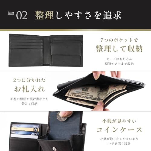 [Boosters]財布 二つ折り財布 さいふ 本革 人気 メンズ 小銭入れ付き ウォレット メンズ ブースターズ プエブロ 薄型 革 大容量 カード 札入れ タバコ★m 5670e52a