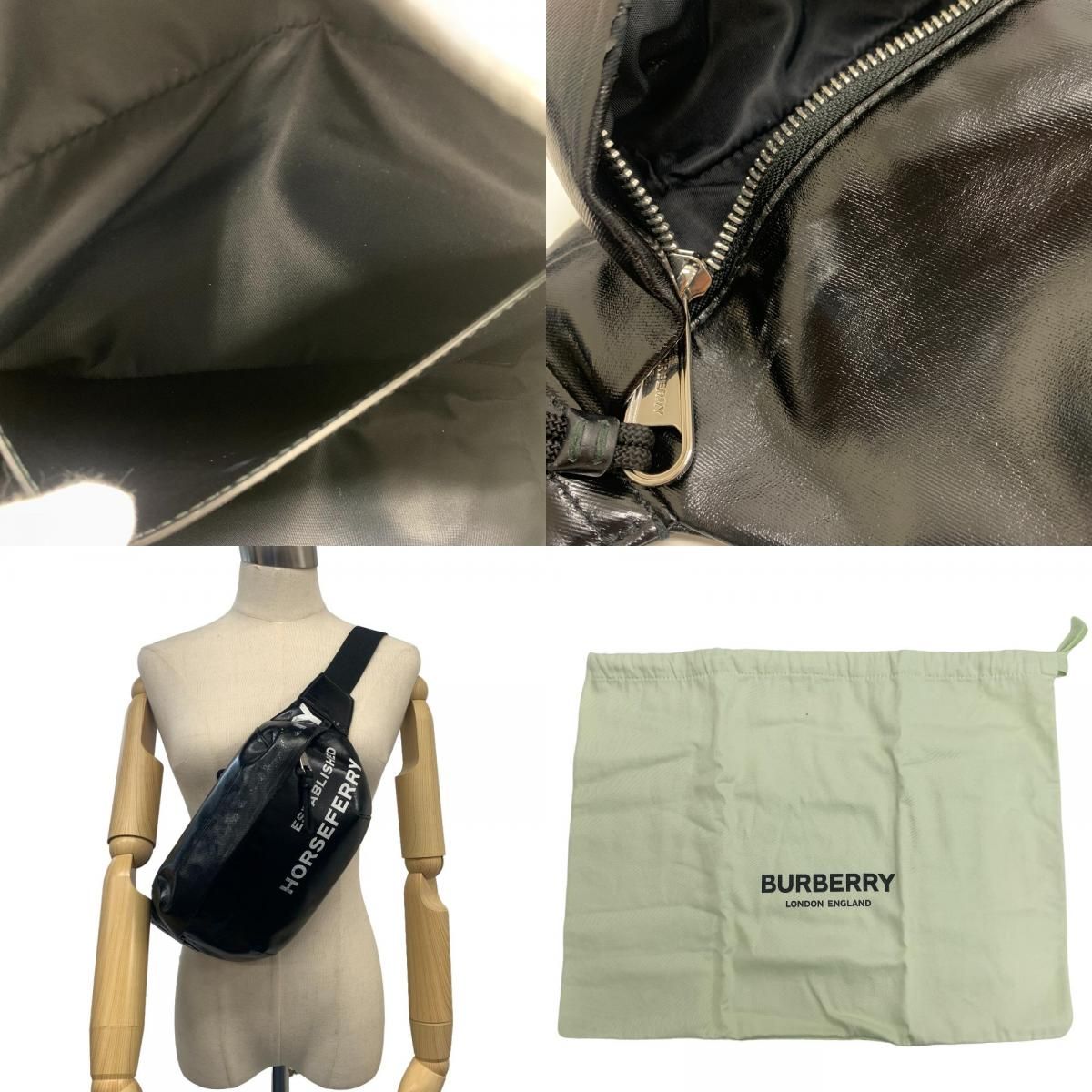 BURBERRY/バーバリー ホースフェリー コーティングキャンバス ボディ 