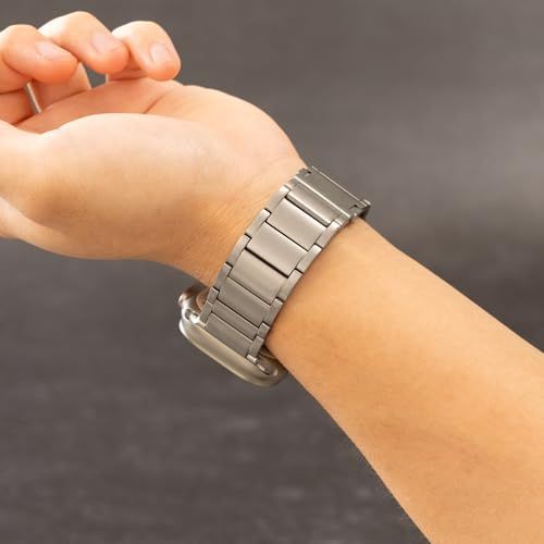 【新品】[BELTIES] 最新対応 スマートウォッチ アップルウォッチバンド 38mm 40mm 41mm 42mm 44mm 45mm 46mm 49mm アップルウォッチ11 シリーズ11 マグネット チタン メタルバンド ベルト メン 68cfae60