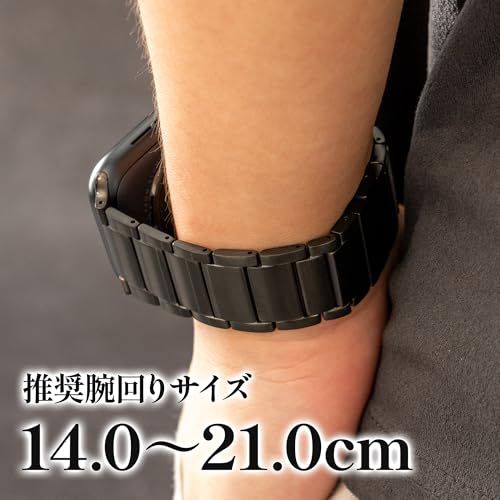 【新品】[BELTIES] 最新対応 スマートウォッチ アップルウォッチバンド 38mm 40mm 41mm 42mm 44mm 45mm 46mm 49mm アップルウォッチ11 シリーズ11 マグネット チタン メタルバンド ベルト メン 68cfae60