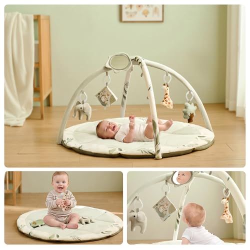 【新品】Fortella ベビージム プレイジム プレイマット 北欧風 おしゃれ 五感刺激 赤ちゃん 新生児 0歳? 知育玩具 メリー おもちゃ 室内遊具 出産祝い プレゼント (セージグリーン) 8f229391 【新品】Fortella ベビージム プレイジム プレイマット 北欧風 おしゃれ 五感刺激 赤ちゃん 新生児 0歳? 知育玩具 メリー おもちゃ 室内遊具 出産祝い プレゼント (セージグリーン) 8f229391