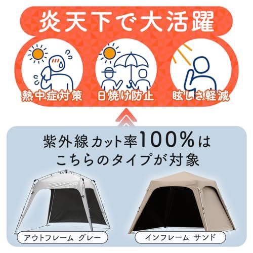 【新品】[クイックキャンプ] ワンタッチタープ 2.5m フラップ付き 簡単設営 サイドシート付き 日よけ 日除け 日陰 日かげ 涼しい クール COOL 遮熱 遮光 d0d949bb