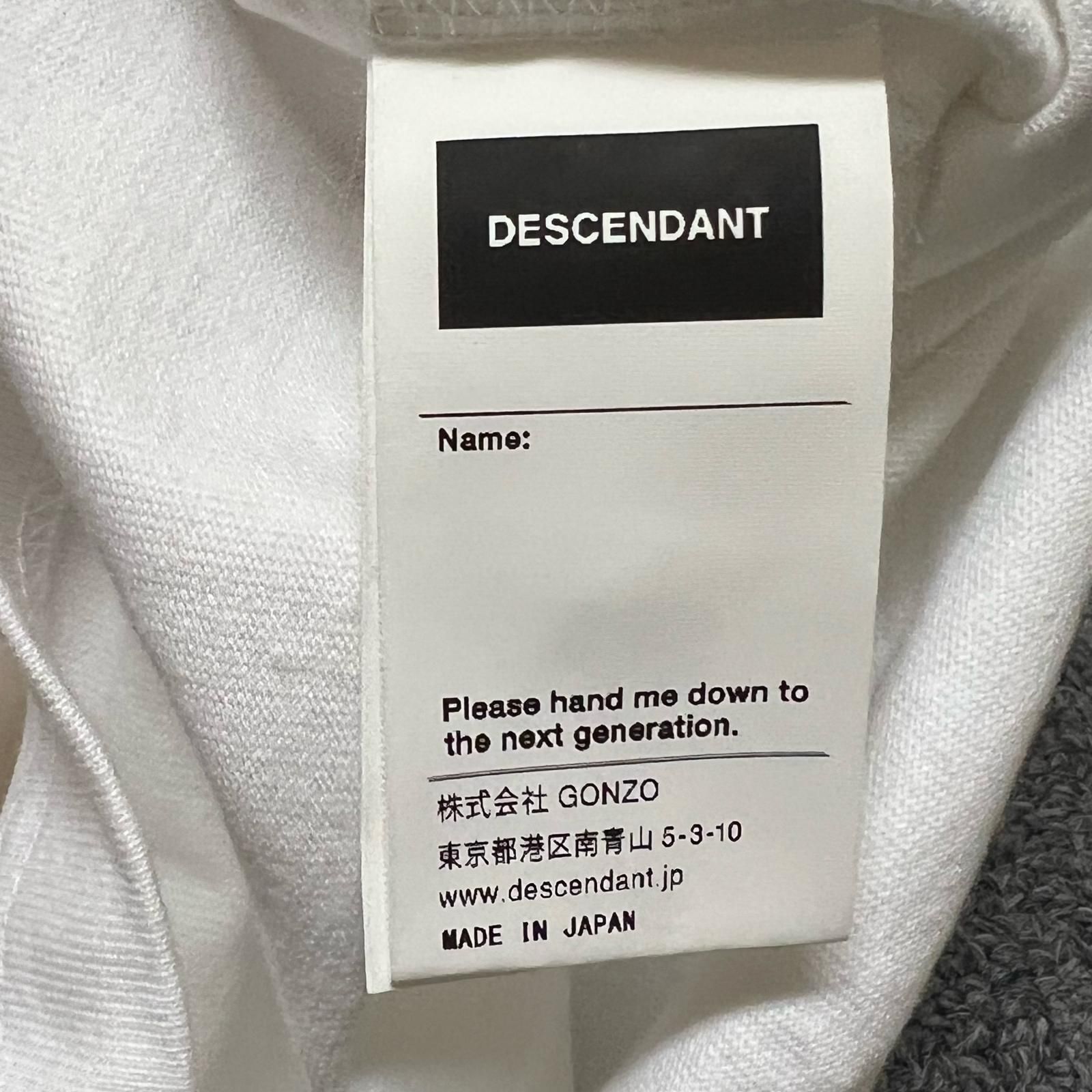 参考上代17600円 未使用 DESCENDANT 25SS ENVIRONMENT ORGANIC COTTON 