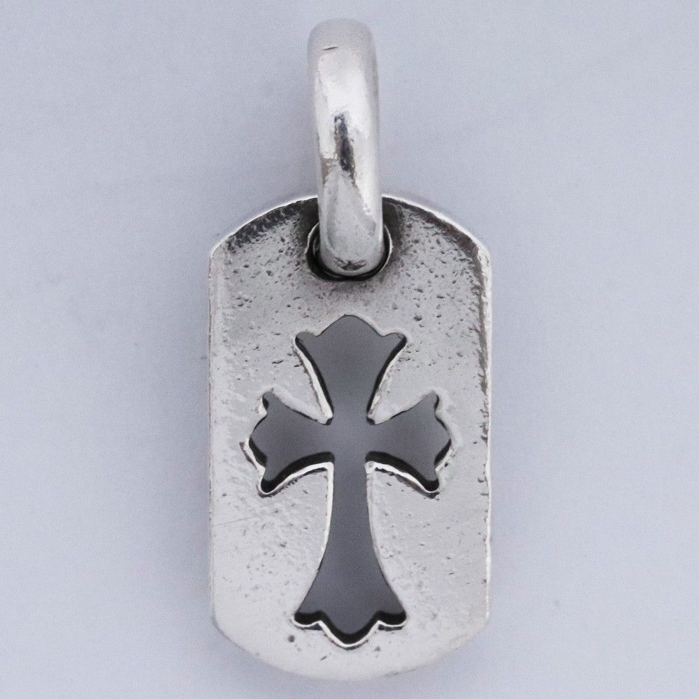 CHROME HEARTS カットアウトクロス ドッグタグ タイニー シルバー