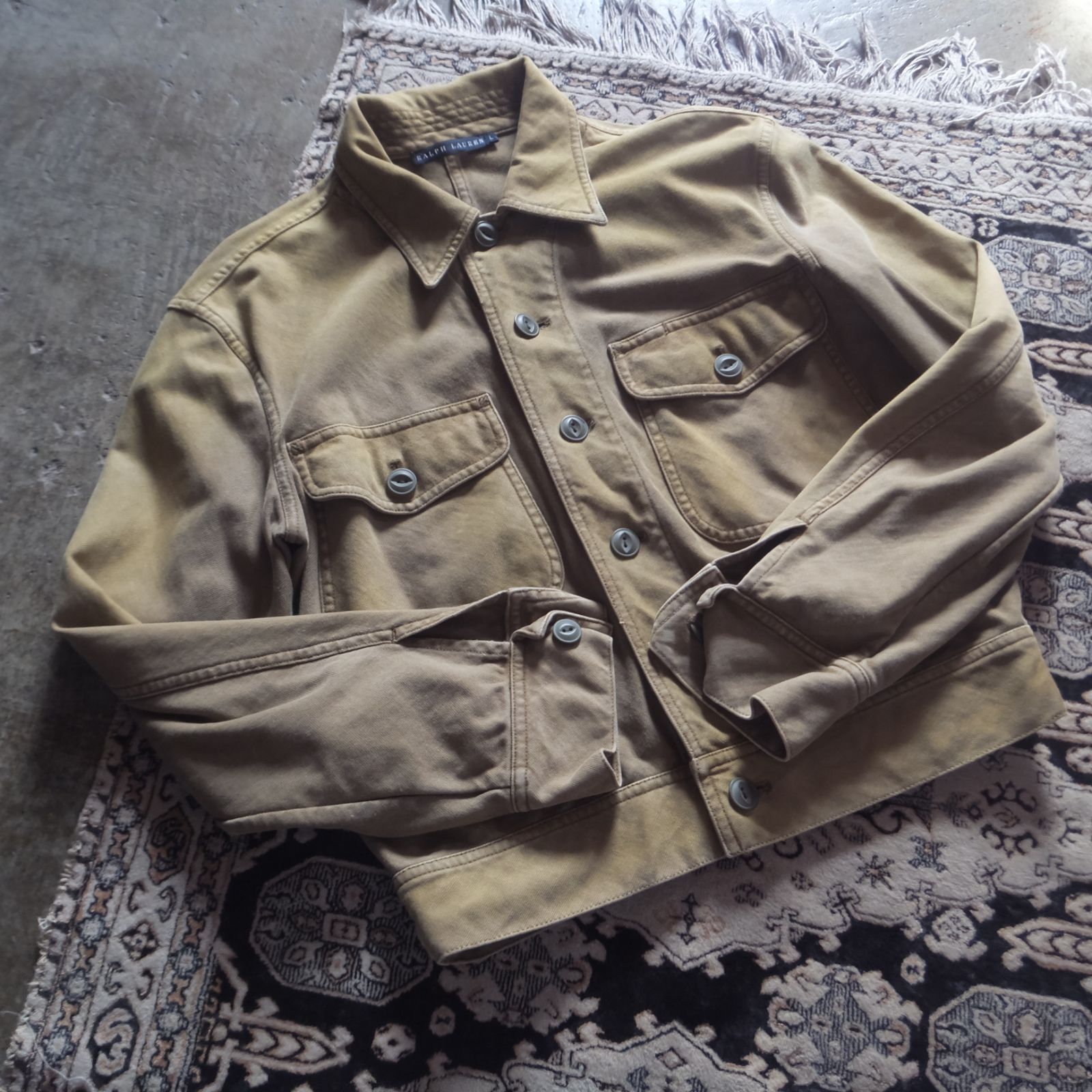 90s00s ralph lauren cotton jacket ラルフローレン　コットンジャケット　L