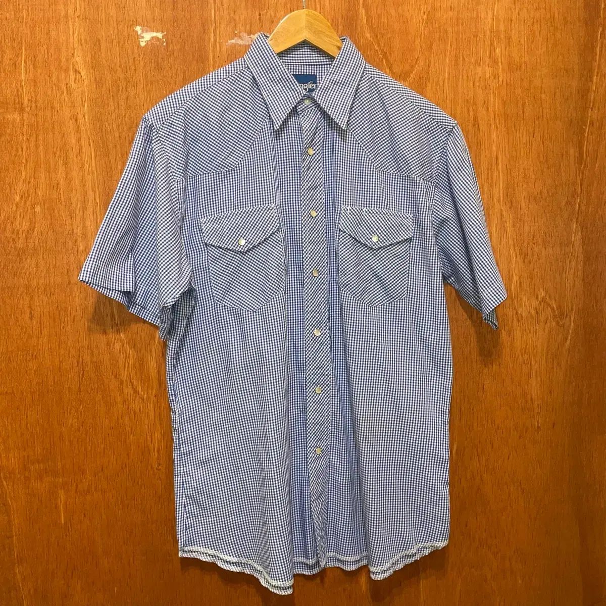 (M) Wrangler ラングラー ウェスタン 半袖 シャツ