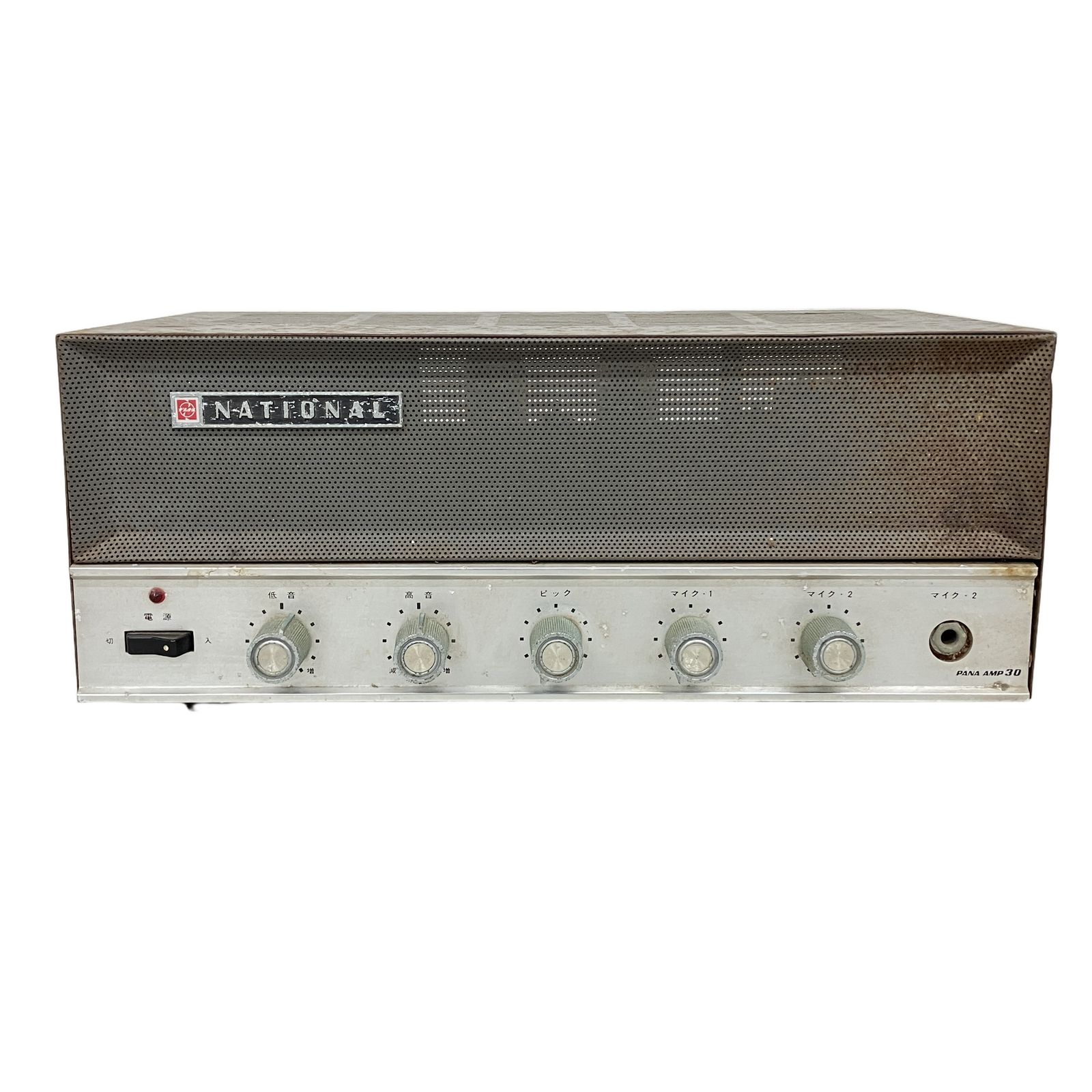 ジャンク品　真空管アンプ グレー National WA-500 パナアンプ30 真空管アンプ ジャンク K11275297